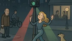 Vic: Zakaj blondinka pleše okoli semaforja?