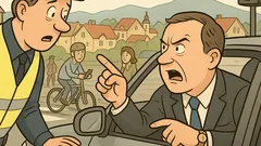 Vic: Prometnik ustavi šefa pri rdeči