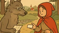 Vic: Rdeča kapica sreča volka v gozdu