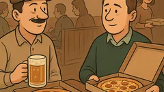 Vic: Mujo sedi v gostilni s pivom…