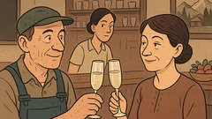 Vic: Kmet pride v bar s šampanjcem