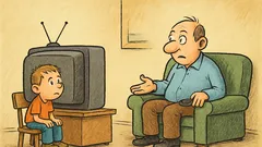 Vic: Ati, ali lahko gledam televizijo?