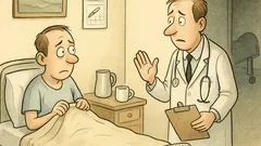 Vic: Prihaja zdravnik k zaskrbljenemu pacientu…