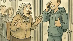 Vic: Starejša gospa vpraša: »Fant, greš ven?«