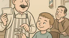 Vic: Mali Ivica vstopi v brivnico...