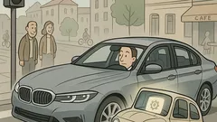 Vic: Novi BMW stoji na semaforju…