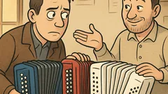 Vic: Policist v civilu kupuje harmoniko