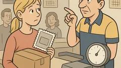 Vic: Blondinka na pošti pošilja paket…