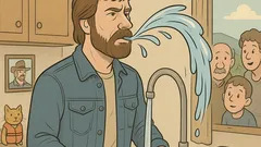 Vic: Chuck Norris popije vodo iz pipe...