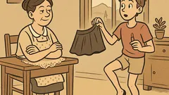 Vic: Mama, lahko oblečem mini krilo?